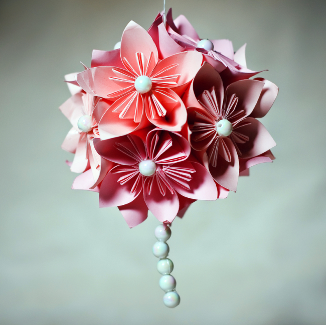 Decoratiuni De Nunta Diy Flori Din Hartie Kusudama Tutorial